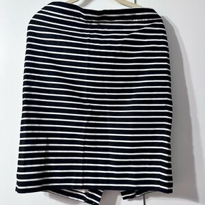 J. Crew Classic Black and White Striped Pencil Skirt